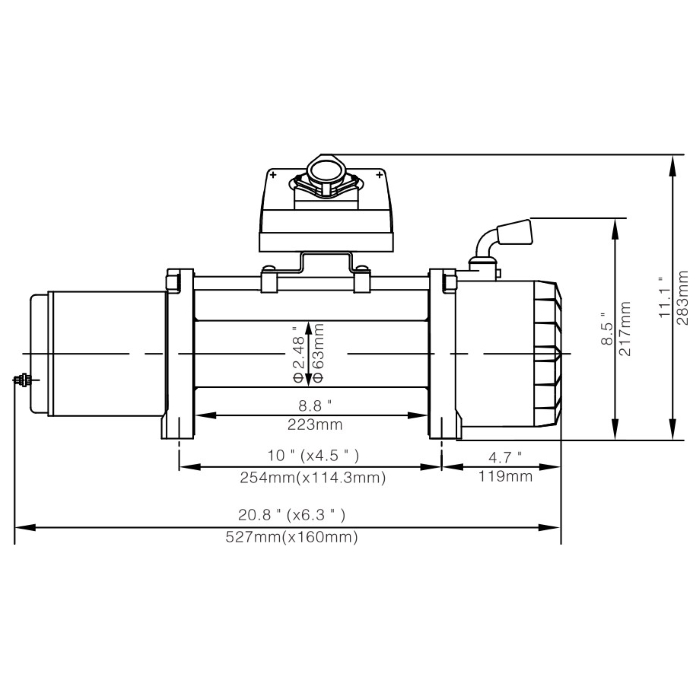 Лебедка Runva EWX6000S