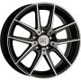 Легковой диск 1000 Miglia MM041 7,5x17 5x112 ET45 66,6 Black Polished