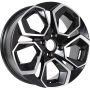 Легковой диск KDW KD1620 6,5x16 5x114,3 ET45 67,1 Black Front Polished