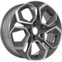 Легковой диск KDW KD1620 6,5x16 4x100 ET45 60,1 Grey Front Polished