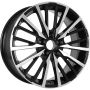 Легковой диск KDW KD1740 7x17 5x114,3 ET37 66,6 Black Front Polished
