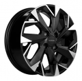 Khomen Wheels KHW1508 6x15 4x100 ET39 56,6 Black-FP