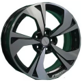 Khomen Wheels KHW1724 7x17 5x114,3 ET45 67,1 Black-FP