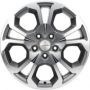 Легковой диск Khomen Wheels V-Spoke 711 6,5x17 5x114,3 ET50 67,1 F-Silver