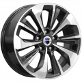 КиК Авиор (КС936) 7x17 5x114,3 ET37 66,6 Алмаз черный