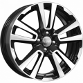 КиК КС874 6,5x17 4x100 ET43 60,1 Алмаз черный