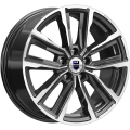 КиК Лацио 7,5x17 5x114,3 ET35 60,1 Алмаз черный