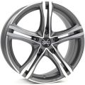 OZ X5B 8x18 5x120 ET45 79 Matt Graphite Diamond Cut