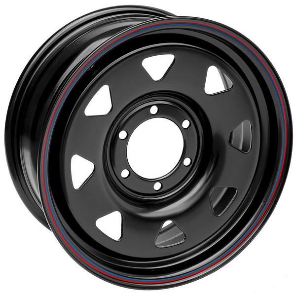 Легковой диск Off Road Wheels Тойота Ниссан (треуг. мелкий) 7x16 6x139,7 ET 110 черный