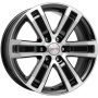 Легковой диск Rapid R7-Рольф 7,5x17 6x139,7 ET25 106,1 Алмаз черный
