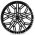 Skill Wheels SL238 8x19 5x120 ET41,5 66,1 чёрный + полированные спицы
