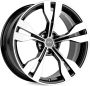 Легковой диск Skill Wheels SL566 9x20 5x112 ET33 66,6 чёрный + полированные спицы