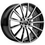 Легковой диск Skill Wheels SL987 11,5x23 5x112 ET47 66,6 чёрный + полированные спицы