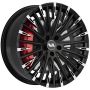 Легковой диск Vissol F-1945 9x21 5x120 ET45,5 62,5 Gloss Black with Machined Face