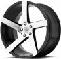 Легковой диск Vissol V-080L 8,5x19 5x100 ET45 57,1 Black With Machined Face