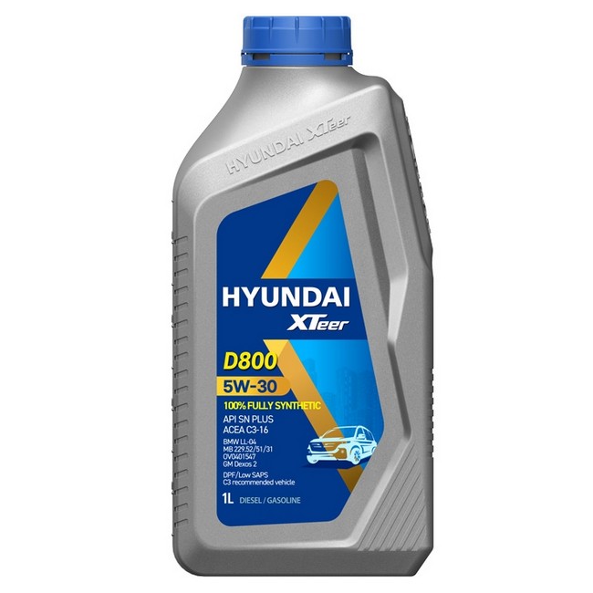 Масло моторное Hyundai XTeer D800 (Diesel Ultra) 5W-30 API SN PLUS; ACEA C3 синтетическое 1 л 1011003