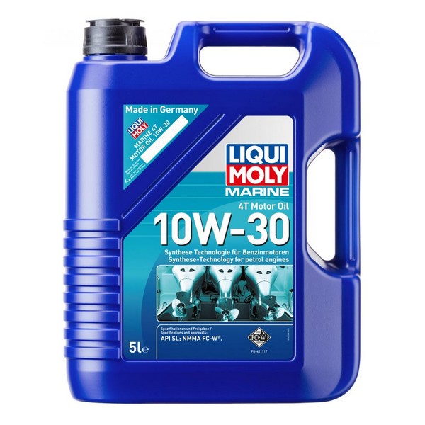 Масло моторное Liqui Moly 4T Marine Motoroil 10W-30 API SL; JASO FC-W синтетическое 5 л 25023