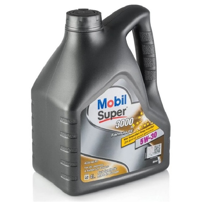 Масло моторное Mobil Super 3000 Formula FE 5W-30 API SL/CF; ACEA A5/B5 синтетическое 4 л