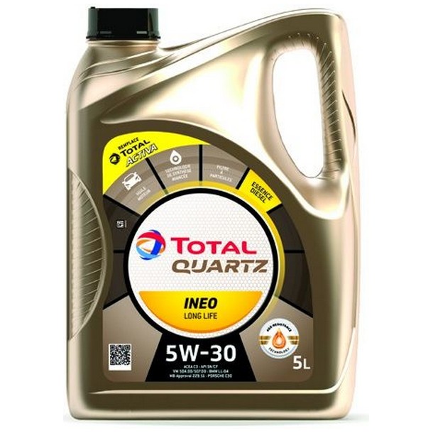 Масло моторное Total Quartz Ineo Long Life 5W-30 ACEA C3 синтетическое 5 л 213819