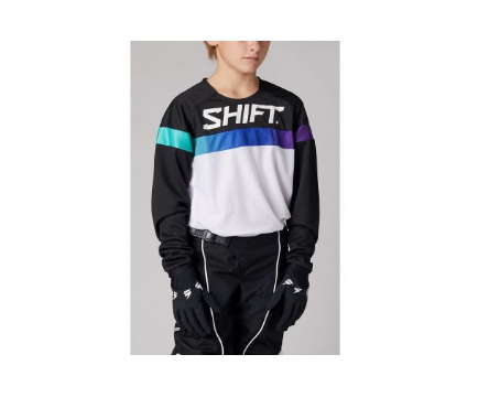 Мотоджерси Shift White Label Ultra Youth Jersey YL white/ultraviolet