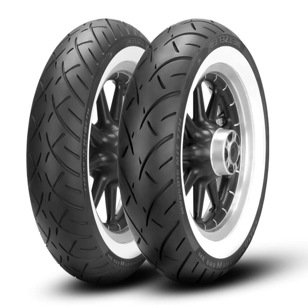 Мотошина Metzeler ME 888 Marathon Ultra White Wall REINF 180/65 R16 81H Rear Wheel (заднее колесо)