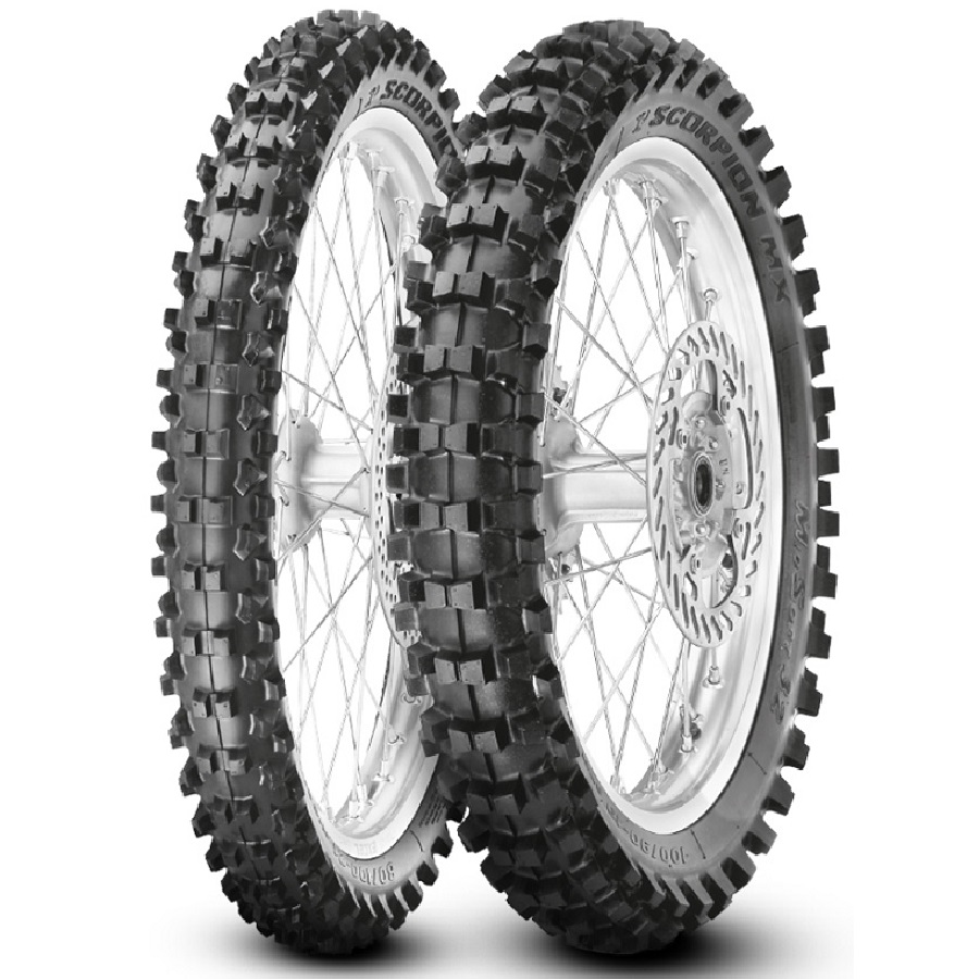Мотошина Pirelli Scorpion MX32 Mid Soft 90/100 R21 57M Front Wheel (переднее колесо)