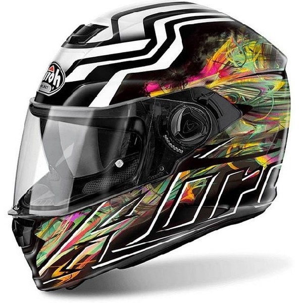 Мотошлем AIROH Storm Pollok черный XL
