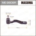 Masuma ME9808R рулевой Lexus