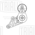 Trialli CM5281 ролик привод. ремня для автомобилей Volvo S70 (97-) 2.0i/2.3i/2.4 генератора (с натяж. мех.)