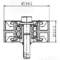 Trialli CM5420 ролик приводного ремня для автомобилей BMW 3 E46 (98-)/3 E90 (05-) 1.6i/1.8i/2.0i [N45; 46N]