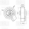 Trialli CM6144 ролик ГрМ натяжной для автомобилей VW Passat (96-) 1.8i/2.