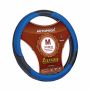 Оплетка на руль Autoprofi AP-1010 BK/BL (M) M 37—39 см кожа черный/синий