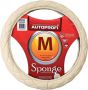Оплетка на руль Autoprofi SP-9010 M Beige M 37—38 см экокожа бежевый