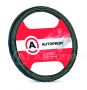 Оплетка на руль Autoprofi AP-130 BK (M) M 37—39 см экокожа черный