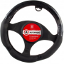 Оплетка на руль Autoprofi SP-5022 BK/BK.WOOD M 37-39 см экокожа черный
