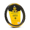 CAR PERFORMANCE CP-2043BK/YE(M) M 37—39 см экокожа черный/желтый