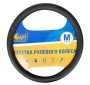 Оплетка на руль Kraft KT800301 M 37-39 см экокожа черный