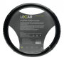 Оплетка на руль LECAR 75208 M 37-39 см экокожа черный