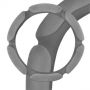 Оплетка на руль SkyWay S01101011 L 39—41 см замша серый