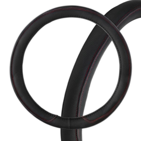 Оплетка на руль SkyWay S01102130 L 39—41 см кожа черный