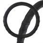 Оплетка на руль SkyWay S01102174 M 37—38 см кожа черный