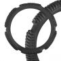 Оплетка на руль SkyWay S01102223 M 37—38 см кожа черный