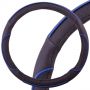 Оплетка на руль SkyWay S01102334 M черный/синий