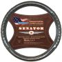 Оплетка на руль Senator OPLS0101 M 37—39 см кожа черный