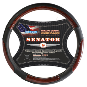 Оплетка на руль Senator кожа Oregon дерево M M 37—39 см кожа дерево