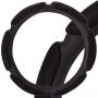 Оплетка на руль SkyWay S01101065 M 37—39 см замша черный