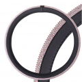 SkyWay S01102468 M 37-39 см экокожа черный/розовый