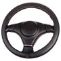 Оплетка на руль SkyWay S01109003 M 37—39 см экокожа черный