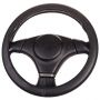 Оплетка на руль SkyWay S01109004 M 37—39 см экокожа черный