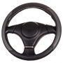 Оплетка на руль SkyWay S01109014 M 37—39 см экокожа черный/серый